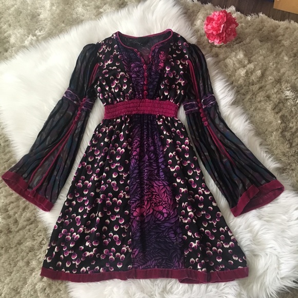 anna sui velvet dress